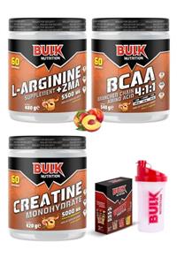 Bulk Nutrition Bcaa-kreatin-l Arjinin + Zma 60 Servis Şeftali Aromalı Protein Tozu