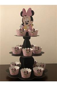 Okarttasarım Baby Minnie Mouse Cupcake Standı