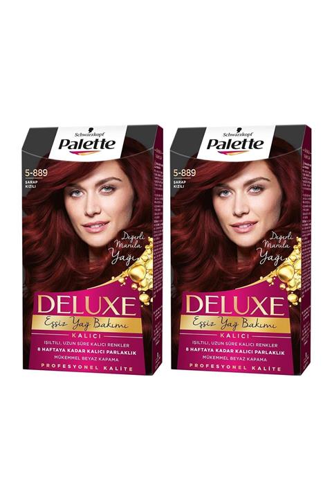PALETTE DELUXE Deluxe 5-889 Şarap Kızılı  X 2 Adet