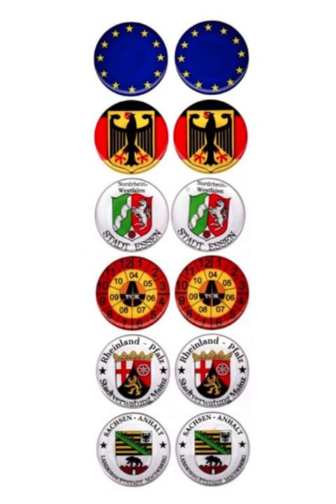 CMS OTO AKSESUAR Plaka Damla Etiket Pulu Plaka Pulu Plaka Pul Sticker 12'li Plaka Damla Pul Set