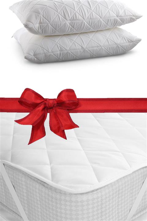 Alla Turca 2 Yastık Alezi + Çift Kişilik Kapitone Alez AT9008