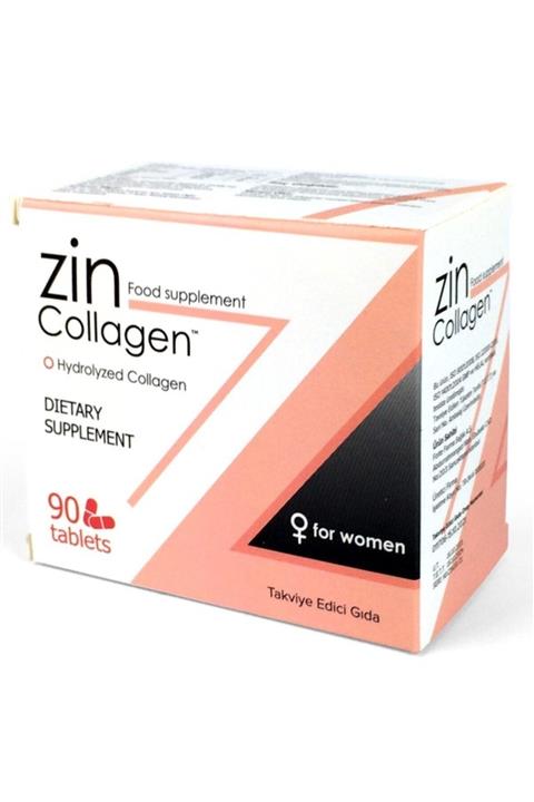 Zin Collagen Kadınlara Özel Saç Uzatma Ve Güçlendirici Gıda Takviyesi 90 Tablet