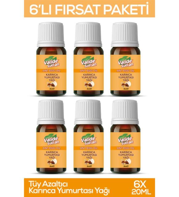 Valide Sultan Tüy Azaltıcı Karınca Yumurtası Yağı 20ml 6 Adet