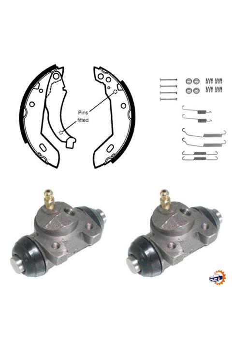 DELPHİ Fren Pabuç Kiti Arka Peugeot 309 - Renault 11. 5. 9. Express. Rapid 10-81 08-91 Delphı Kp666