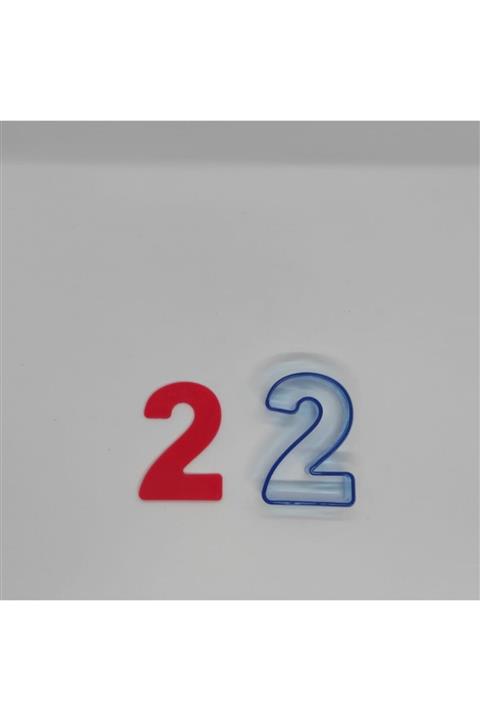 PASTAWORKS 2 Rakamı Polikarbon Kopat Kurabiye Kalıbı
