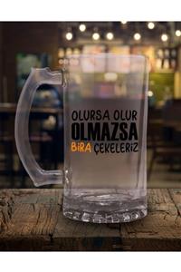 Trakya Bazaar Olursa Olur Olmazsa Bira Çekeleriz (bira Bardağı)