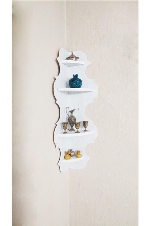 egetel Duvar Raf Çiçeklik Köşe Raf Çocuk Odası Raf Kitaplık