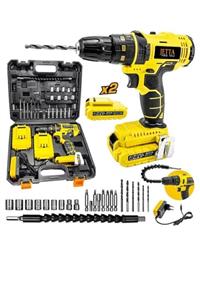 Jetta Power Tools Profesional-24w Darbeli Metal Şanzıman Şarjlı Matkap Setli