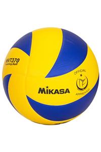 MIKASA Top - Mikasa Mvt 370 Sentetik Deri 370 Gr Sarı-Mavi Voleybol Pasör Topu - MVT370