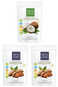 KetoCook 2+1 Avantajlı Set (Ketojenik Badem Unu X 2 Adet + Ketojenik Hindistan Cevizi Unu X 1 Adet)