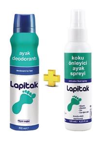 Lapitak Ayak Deodorantı 150 ml + Koku Önleyici Ayak Spreyi 125 ml