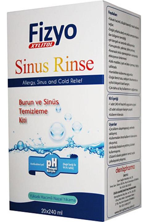 Fizyo Sinus Rinse Yetişkin Burun Ve Sinüs Temizleme Kiti 20x240 ml