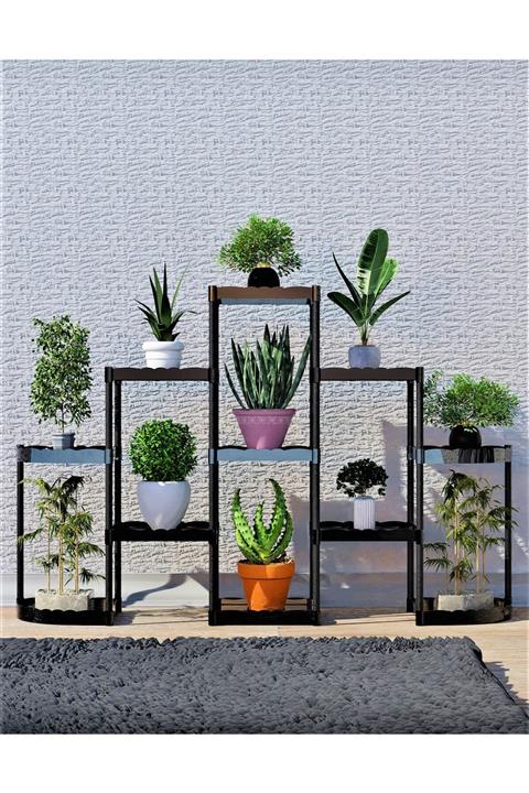 fullreyon Adonis 11 Raflı Lüks Çiçek Standı Saksılık