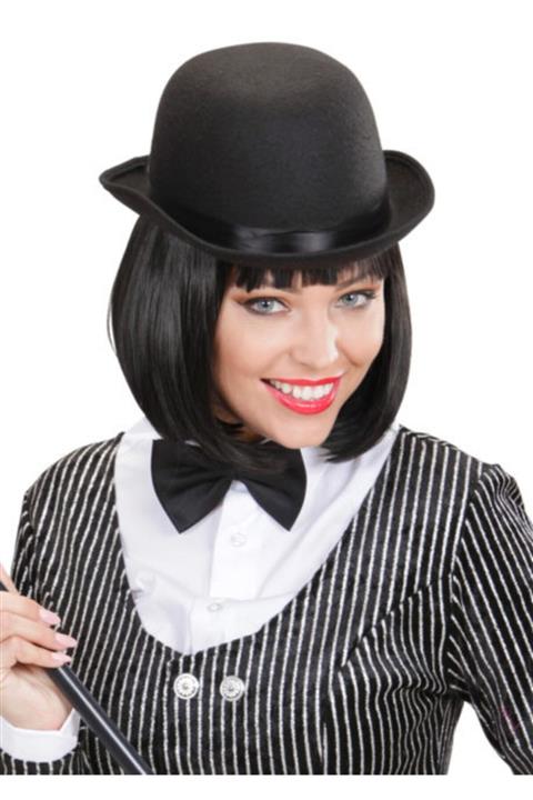 Samur Charlie Chaplin Şapka Melon Şapka