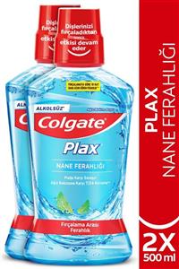 Colgate Plax Nane Ferahlığı Plağa Karşı Alkolsüz Ağız Bakım Suyu 500 ml x 2 Adet