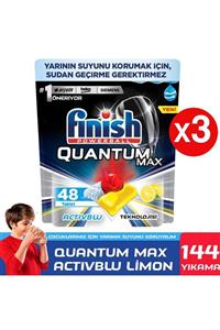 Finish Quantum Max 144 Kapsül Bulaşık Makinesi Deterjanı Tableti Limon (48x3)