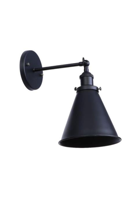 Rsylight Retro Metal Siyah Mafsallı Dekoratif Rustik Duvar Aplik