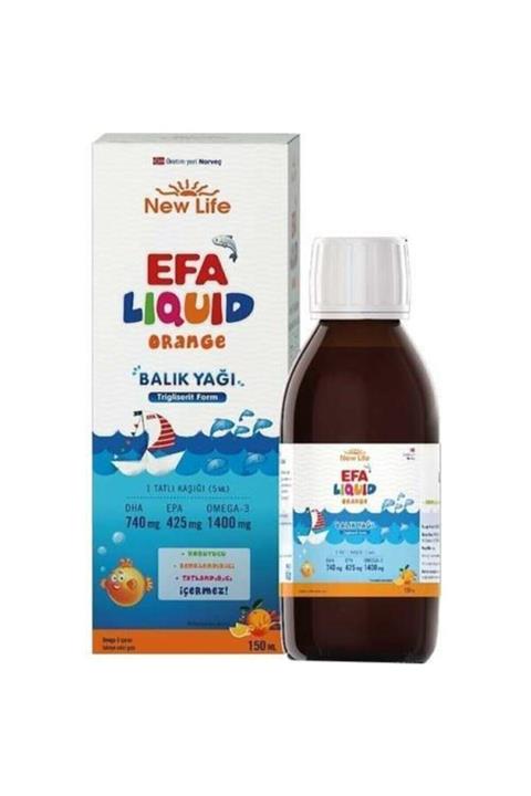 New Life Efa Liquid Orange Balık Yağı 150 ml