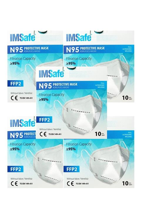 IMSafe Medikal Maske N95 5x10