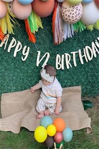 Partifabrik Yarım Yaş Half Birthday Ahşap Yazı Süs