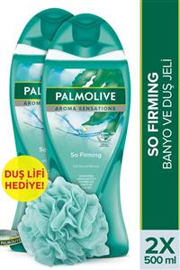 Palmolive Aroma Sensations So Firm Banyo Ve Duş Jeli 500 ml X 2 Adet Duş Lifi Hediye