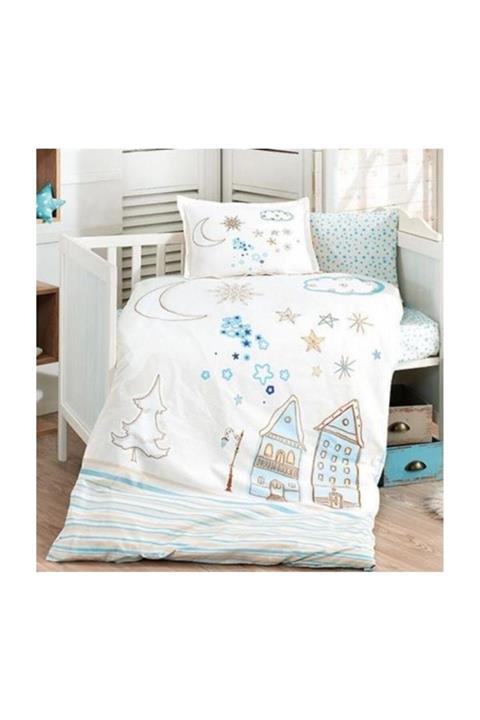 Özdilek Bebek Nevresim Takımı Stella Mavi