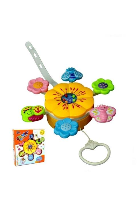 Vardem Müzikli Askılı İpli Kurmalı Çiçek Sesli Bebek Çocuk Oyuncak Seti