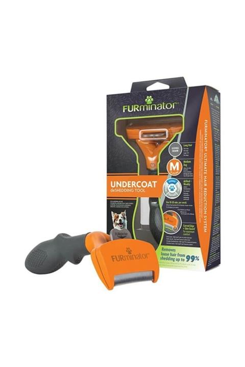 Furminator Dog Longhair Medium Orjinal Yeni Seri Ürün Uzun Tüylü Köpek Tarağı Medium 9-23 Kg Arası