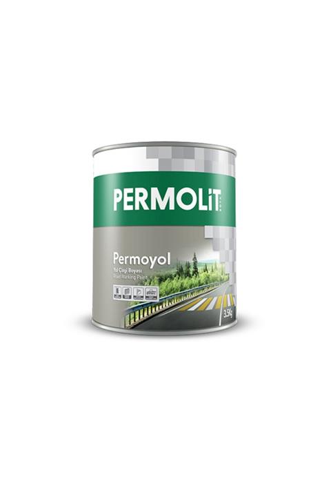 Permolit Permoyol Beyaz Yol Çizgi Boyası 2.5 Litre- Asfalt Boyası