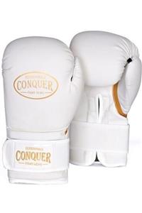 Conquer Classic White Pu Boks Eldiveni