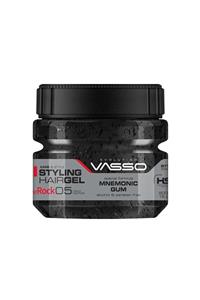 Vasso Men Ekstra Güçlü Tutuşlu Hafızalı Saç Jölesi - Vasso The Rock Ultra Hold Şekillendirici Gum Jel 500 ml