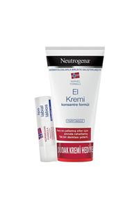 Neutrogena Parfümsüz El Kremi 75 ml + Dudak Kremi Hediye