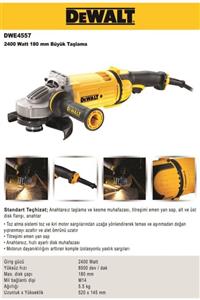 Dewalt Dwe4557 Büyük Taşlama 2400w 180mm 8500 Dev/dak