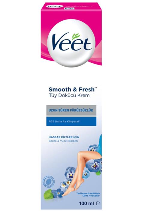 Veet Smooth & Fresh Hassas Ciltler Için Tüy Dökücü Krem 100 ml
