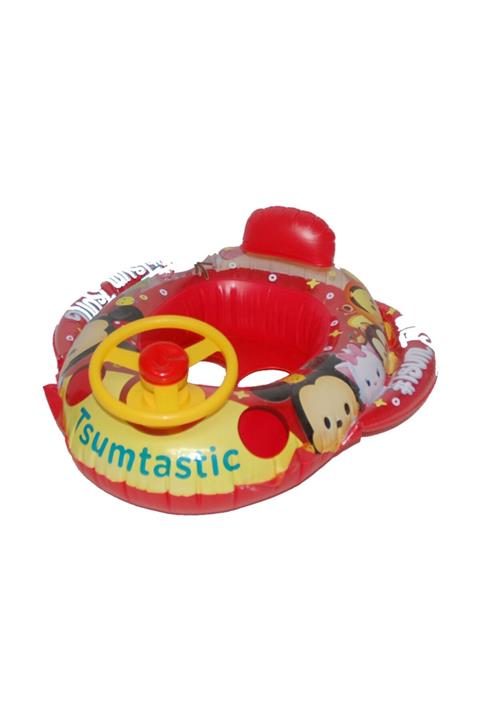 elife shop Es1060 Tutunmalı Büyük Boy Şişme Havuz & Plaj Oyuncağı Animasyonlu Araba Figür 70 Cm X 65 Cm.