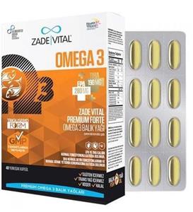 Zade Vital Omega 3 Forte Balık Yağı 40 Yumuşak Kapsül