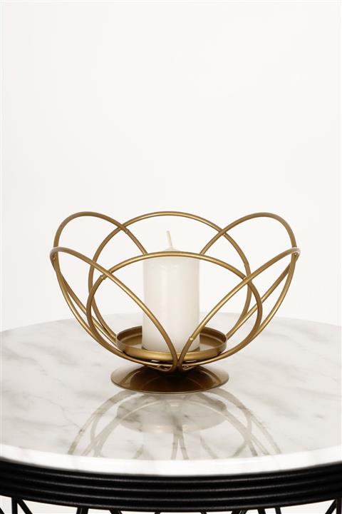 Begüsa Dekoratif Eskitme Metal Mumluk No:01