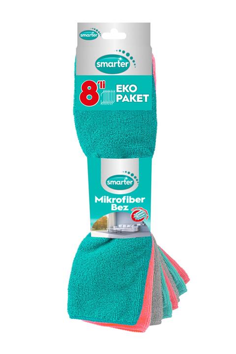 SMARTER Mikrofiber Temizlik Bezi 8 Li