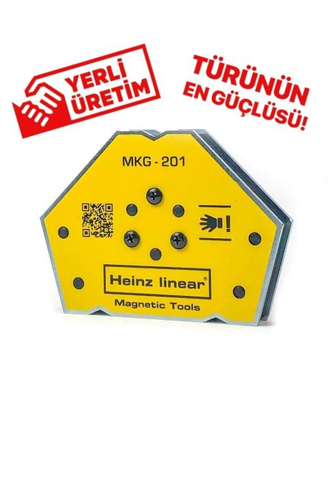 Heinz Linear Mkg-201 Manyetik Gönye 5 Açılı Yerli Ürün / Mıknatıslı Açılı Gönye