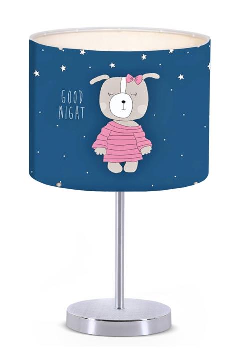 HOMİNG Kız Çocuk Odası Krom Ayaklı Abajur