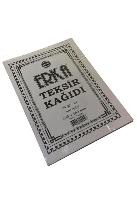 Erka A4 Teksir Kağıdı 200 Sayfa 54 Gram (5 Paket)