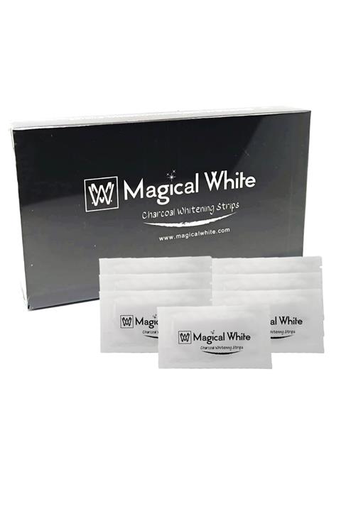 Magical White Aktif Karbon Diş Beyazlatma Bantları 7 Paket/14 Bant