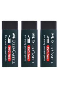 Faber Castell Pvc Free No:20 Büyük Boy Siyah Silgi(3 Adet)