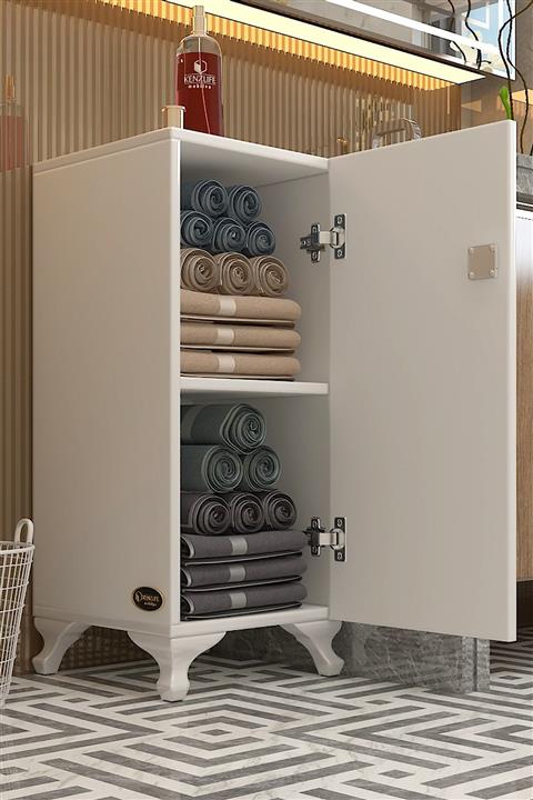 Kenzlife kilitli dolap rana29 byz 68*29*29 banyo dolabı ayaklı mutfak ofis kiler