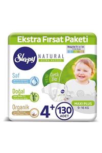 Sleepy Natural Bebek Bezi 4+ Numara Maxi Plus 130 Adet