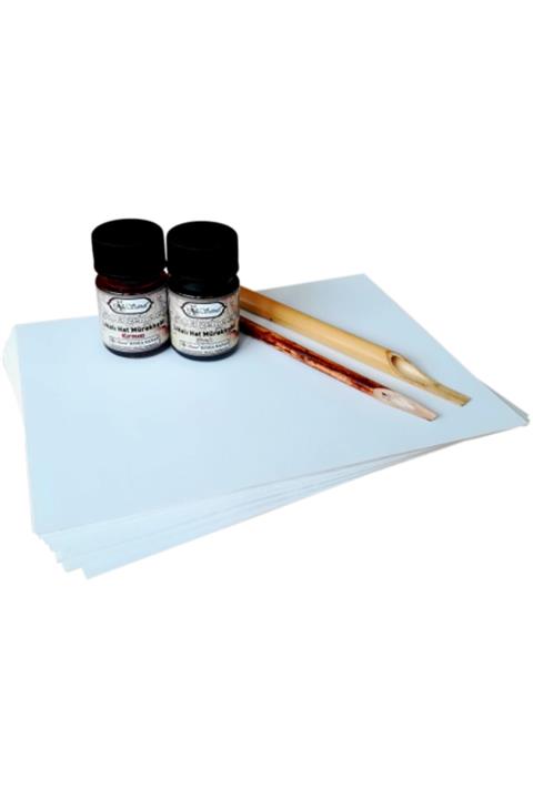 Koza Sanat Unisex Beyaz Hat Seti