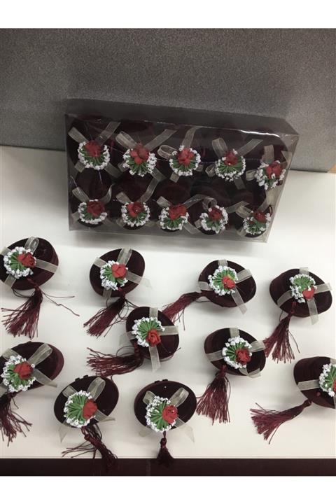 NEFES PLEKSİ Hediyelik Kına Fes Görünümlü