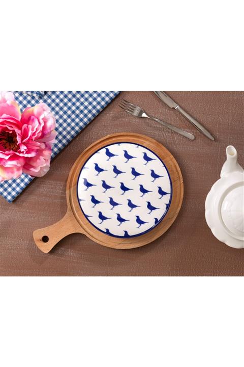 Madame Coco Rêve Bleu Sérénité Pasta Tabağı - Mavi