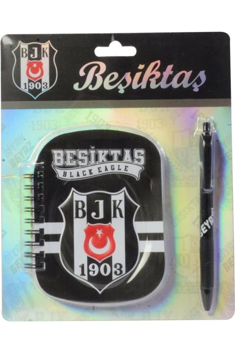 Beşiktaş 3d Not Defteri Versatil Uçlu Kalem Kırtasiye Seti
