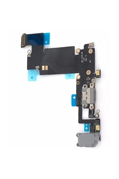 EgeTech E&t-trade Apple Iphone 6s Plus Kulaklık Mikrofon Şarj Soket Filmi Full Bord - Gri